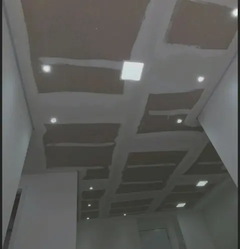 Forro em drywall com spots embutidos